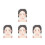 4Pcs Multi Color Plastic Face Paint Exercise Board Washable Reusable 4