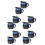 10Pcs Compact Blue Ceramic Milk Pitchers for Coffee Tea Sauce Serving 8