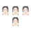 4Pcs Multi Color Plastic Face Paint Exercise Board Washable Reusable 9