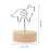 12Stk Metall Kartenhalter Tischnummernhalter Beige Mit Holzbasis 11
