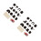 4Sets DIY Kratzpapier Kinder Bastelset Schwarz Materialien 4