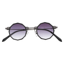 2Pcs Vintage Hip Hop Sunglasses Party Eyeglasses Decorative Black