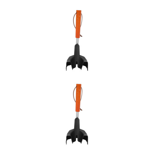 2Pièces Aide-Chaussure Télescopique Bois Acier Durable 1