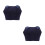 2Pièces Repose-Pieds Gonflable Confortable Vol PVC Sombre 7