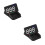 2Pièces Indicateur Vitesse Digital Hud Auto Noir Durable Abs+pièce 7