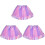 3Pièces Tutu Toddler Polyester Coloré Douce Fille Pour Danse 2