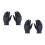 2Pièces Cyclisme Escalade Cuir Noir Tactiles 5