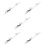 5Pièces Support Câble Throttle En Aluminium Argent Pour Pièces 10