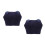2Pièces Repose-Pieds Gonflable Confortable Vol PVC Sombre 9