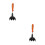 2Pièces Aide-Chaussure Télescopique Bois Acier Durable 6