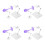 8Pièces Support Violet En Plastique Stable Et Facile À Monter 5