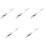 5Pièces Support Câble Throttle En Aluminium Argent Pour Pièces 5