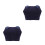 2Pièces Repose-Pieds Gonflable Confortable Vol PVC Sombre 5