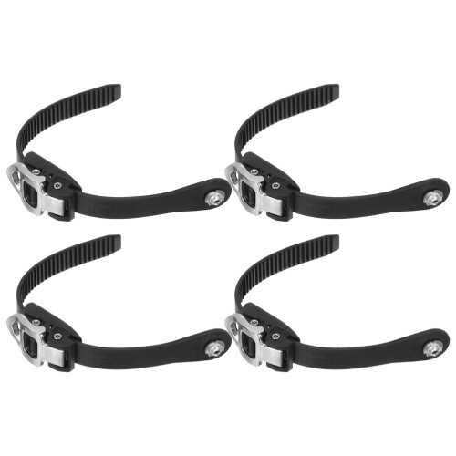 16Pièces Accessoires Roller Sangles Boucles Fixation Noires PP