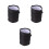 3Pièces Pochette Porte-Bouteille Noir Durable Pour 4