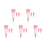 5Ensembles Pinceaux Silicone Rose Pour Décoration Gâteaux Cupcakes 7