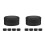 10Pièces Mini PU Noir Pour Remontoir Et Display 6
