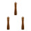 3Pcs Light Brown Wood Pepper Manual Adjustable Thickness Grinder 3