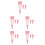 5Ensembles Pinceaux Silicone Rose Pour Décoration Gâteaux Cupcakes 9