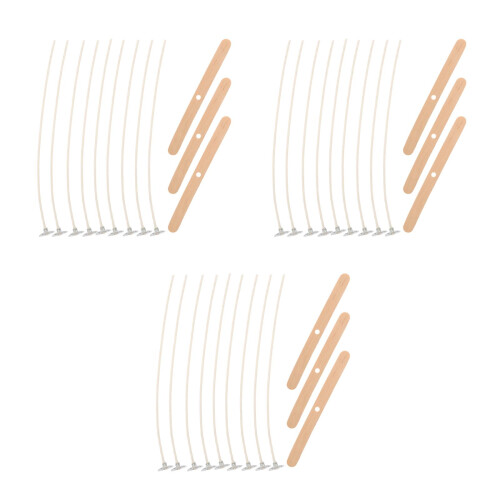 3Ensembles Mèches En Cire Bois Accessoire Fabrication Bougies 2