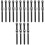 16Pièces Accessoires Roller Sangles Boucles Fixation Noires PP 5