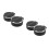 4Pièces Cendrier Compact Avec Couvercle, Anti- , Noir 4