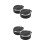 4Pièces Cendrier Compact Avec Couvercle, Anti- , Noir 9