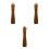 3Pcs Light Brown Wood Pepper Manual Adjustable Thickness Grinder 6