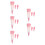 5Ensembles Pinceaux Silicone Rose Pour Décoration Gâteaux Cupcakes 6