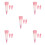 5Ensembles Pinceaux Silicone Rose Pour Décoration Gâteaux Cupcakes 5