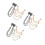12Pièces Clips Assortis En Alliage Pour Ourlets 8