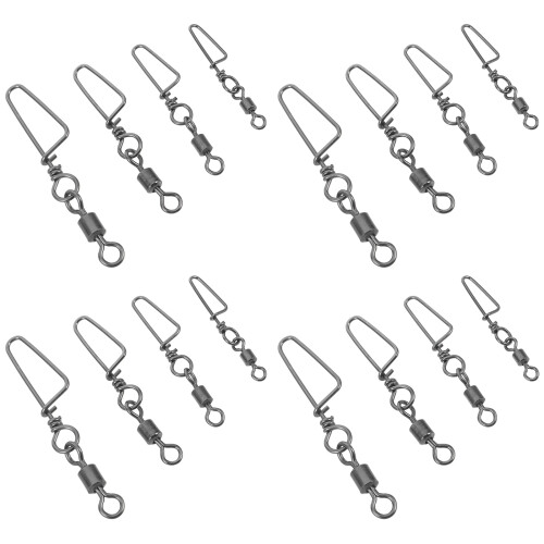 120Pièces Émerillons De Heavy Duty Pour Thon Silure Argentés 1