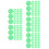 500Pièces Sequins Ronds Vert PVC Pour Décorations Artisanat 6