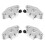 8Pièces Support Guide Rail Aluminium Résistant Pour Mouvement Linéaire 1