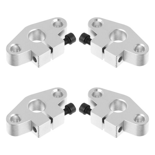8Pièces Support Guide Rail Aluminium Résistant Pour Mouvement Linéaire