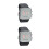 2Pièces Montre LED Noir Silicone Durable Unisexe Digitale 10