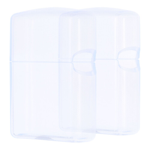 4Pcs Reusable Tpu Lighter Protective Covers Transparent Storage Boxes 1