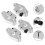 8Pièces Support Guide Rail Aluminium Résistant Pour Mouvement Linéaire 11