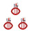 3Pièces Splitter Audio Type C 2 Rouge, Aluminium, Usage Portable 5