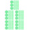 500Pièces Sequins Ronds Vert PVC Pour Décorations Artisanat 3