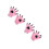 2Paires Animation Rose Hiver 3