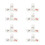 8Pièces Clips De Partition Transparent Multifonction 5