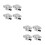 8Pièces Support Guide Rail Aluminium Résistant Pour Mouvement Linéaire 3