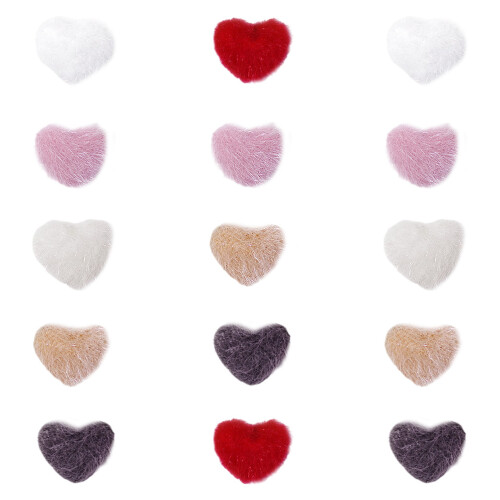 30Pièces Décors En Peluche Assortis Accessoires Ongles