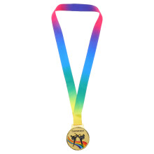 4Pièces Médailles Taekwondo Dorées En Alliage Zinc Pour Compétitions