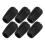 18Pièces Pointes Randonnée PVC Noir Pour Bâtons Cannes 1