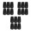 18Pièces Pointes Randonnée PVC Noir Pour Bâtons Cannes 4