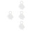 4Pièces Bandeaux Voile Fleurs Robe Cérémonie 6