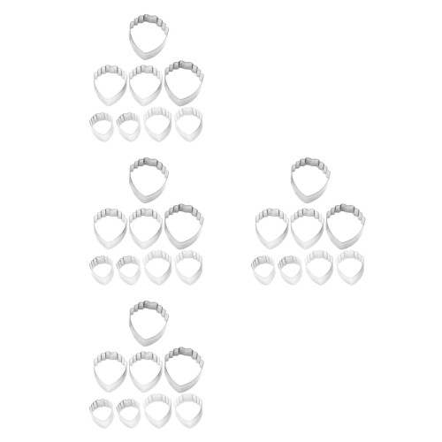 32Pièces Outils Argile Acier Inoxydable Moule Décoration 2