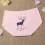 Culotte Femme Rose Impression Cerf Trace 2